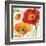 Poppies Melody III-Lisa Audit-Framed Art Print