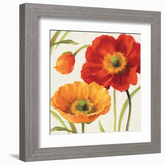 Poppies Melody III-Lisa Audit-Framed Art Print