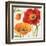 Poppies Melody III-Lisa Audit-Framed Art Print