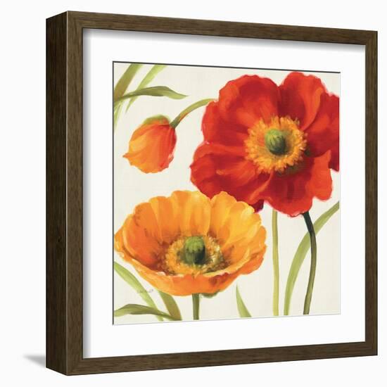 Poppies Melody III-Lisa Audit-Framed Art Print