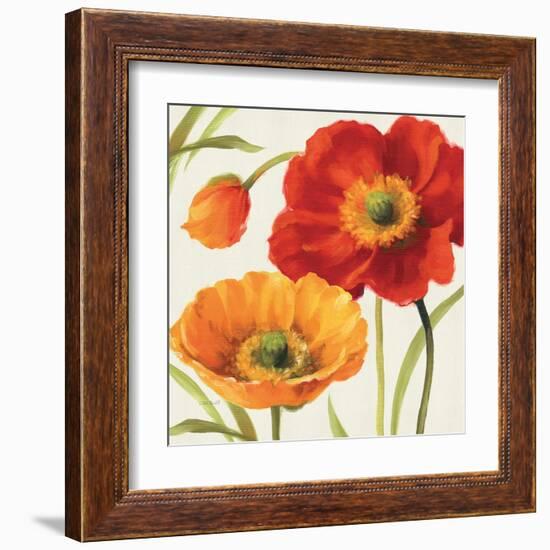 Poppies Melody III-Lisa Audit-Framed Art Print