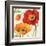 Poppies Melody III-Lisa Audit-Framed Art Print