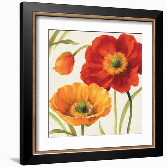 Poppies Melody III-Lisa Audit-Framed Art Print