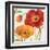 Poppies Melody III-Lisa Audit-Framed Art Print