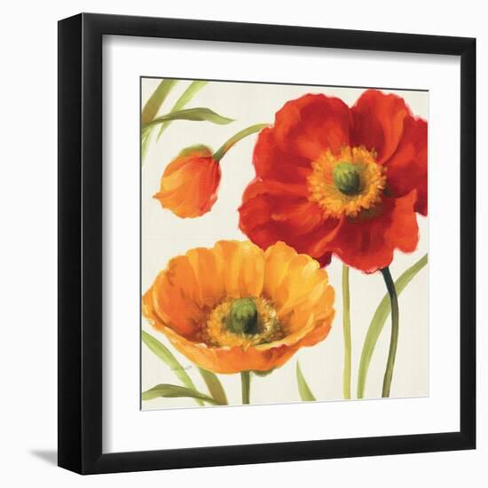 Poppies Melody III-Lisa Audit-Framed Art Print