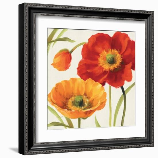 Poppies Melody III-Lisa Audit-Framed Art Print