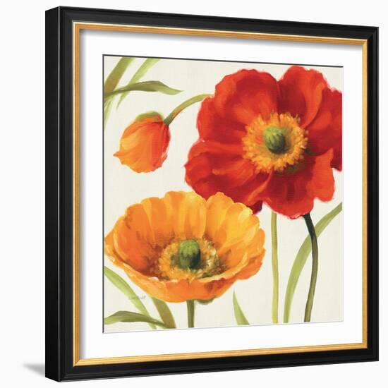 Poppies Melody III-Lisa Audit-Framed Premium Giclee Print