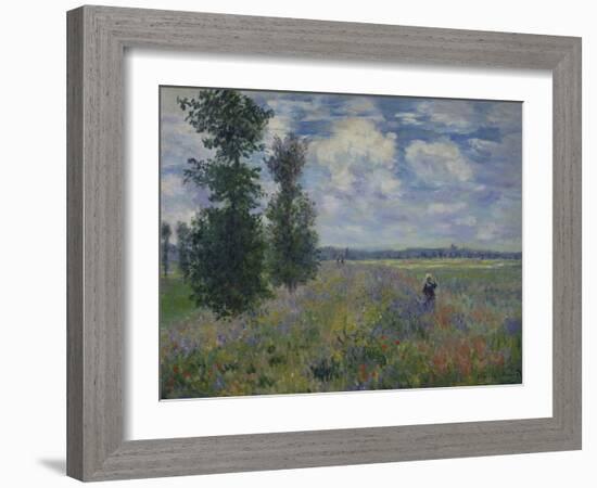 Poppies (Near Argenteuil) 1873-Claude Monet-Framed Giclee Print