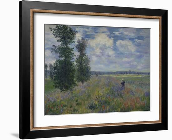 Poppies (Near Argenteuil) 1873-Claude Monet-Framed Giclee Print