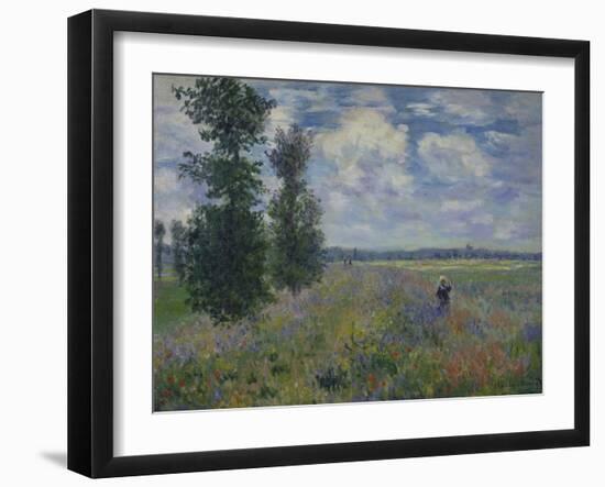 Poppies (Near Argenteuil) 1873-Claude Monet-Framed Giclee Print