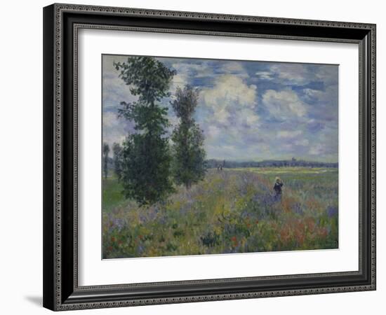 Poppies (Near Argenteuil) 1873-Claude Monet-Framed Giclee Print