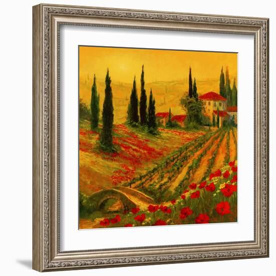 Poppies of Toscano I-Art Fronckowiak-Framed Art Print