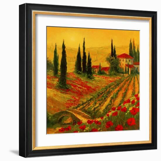 Poppies of Toscano I-Art Fronckowiak-Framed Art Print