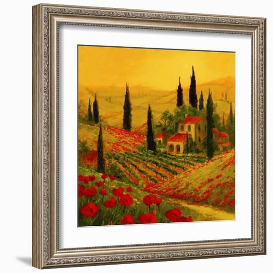 Poppies of Toscano II-Art Fronckowiak-Framed Art Print