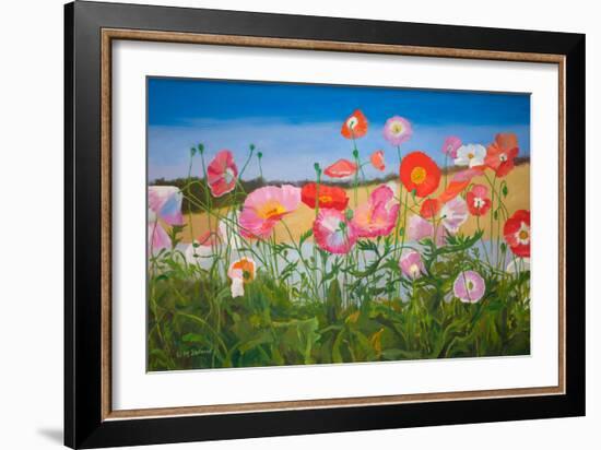 Poppies (Oil on Board)-William Ireland-Framed Giclee Print