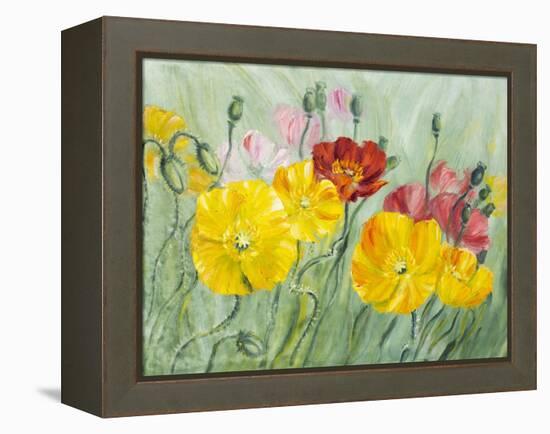 Poppies, Oil Painting on Canvas-Valenty-Framed Stretched Canvas