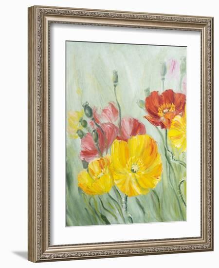 Poppies, Oil Painting on Canvas-Valenty-Framed Art Print