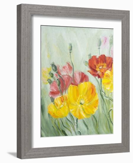 Poppies, Oil Painting on Canvas-Valenty-Framed Art Print