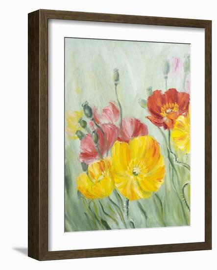 Poppies, Oil Painting on Canvas-Valenty-Framed Art Print