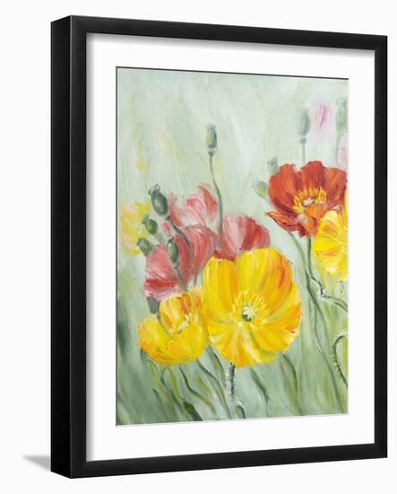 Poppies, Oil Painting on Canvas-Valenty-Framed Art Print