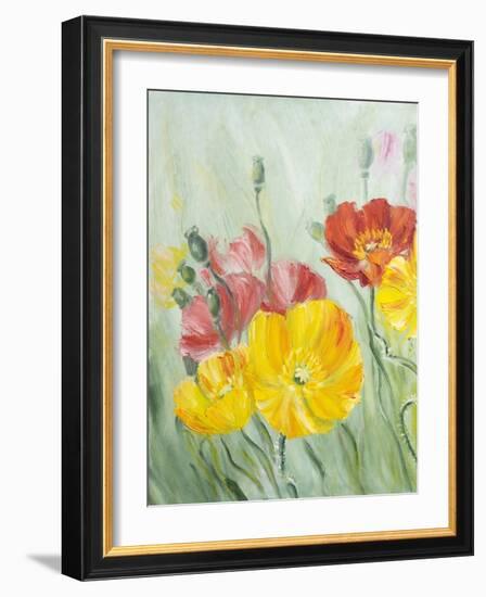 Poppies, Oil Painting on Canvas-Valenty-Framed Art Print