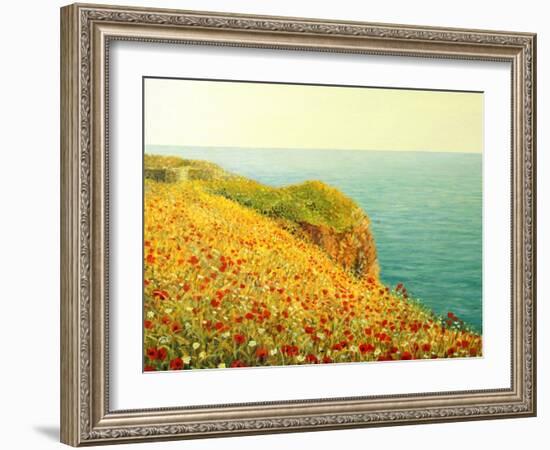 Poppies On Kaliakra-kirilstanchev-Framed Art Print