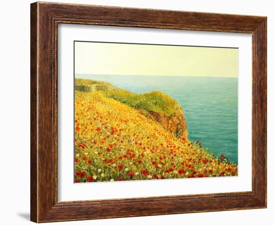 Poppies On Kaliakra-kirilstanchev-Framed Art Print