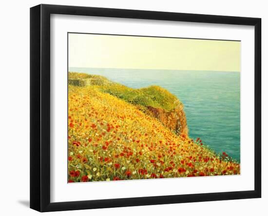 Poppies On Kaliakra-kirilstanchev-Framed Art Print