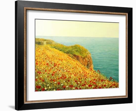 Poppies On Kaliakra-kirilstanchev-Framed Art Print