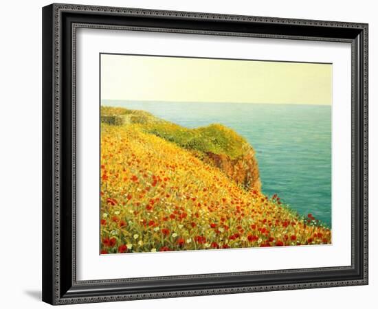 Poppies On Kaliakra-kirilstanchev-Framed Art Print