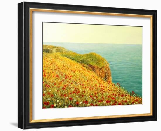 Poppies On Kaliakra-kirilstanchev-Framed Art Print