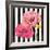 Poppies on Stripes I-Patricia Pinto-Framed Art Print