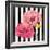 Poppies on Stripes I-Patricia Pinto-Framed Art Print