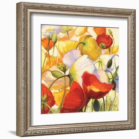 Poppies Up Close-Shirley Novak-Framed Art Print