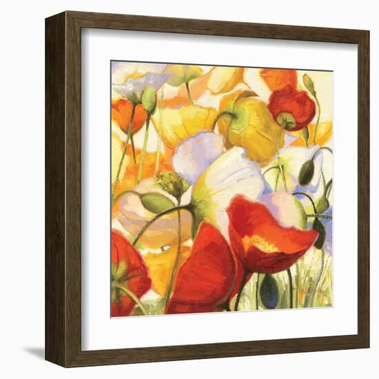 Poppies Up Close-Shirley Novak-Framed Art Print