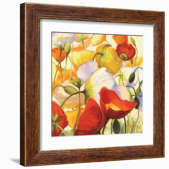 Poppies Up Close-Shirley Novak-Framed Art Print