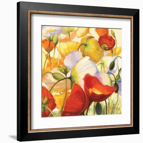 Poppies Up Close-Shirley Novak-Framed Art Print