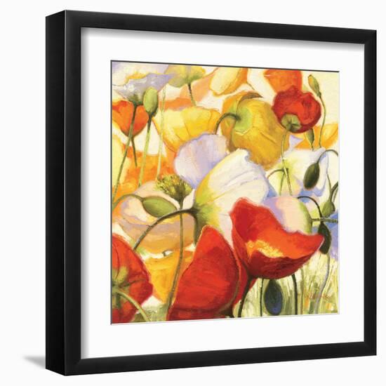 Poppies Up Close-Shirley Novak-Framed Art Print