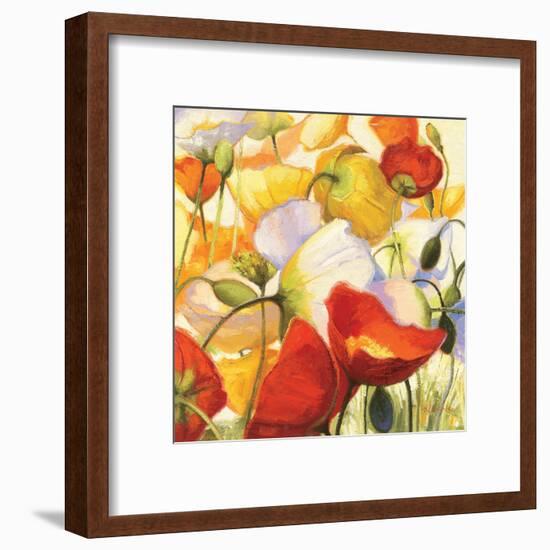 Poppies Up Close-Shirley Novak-Framed Art Print