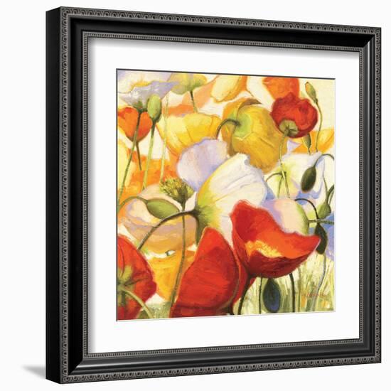 Poppies Up Close-Shirley Novak-Framed Art Print