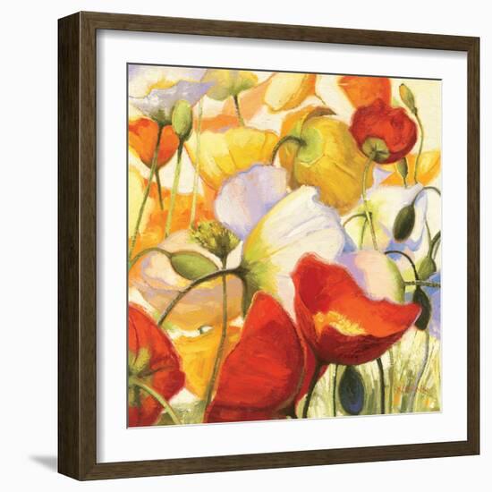 Poppies Up Close-Shirley Novak-Framed Art Print