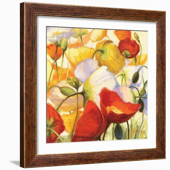 Poppies Up Close-Shirley Novak-Framed Art Print