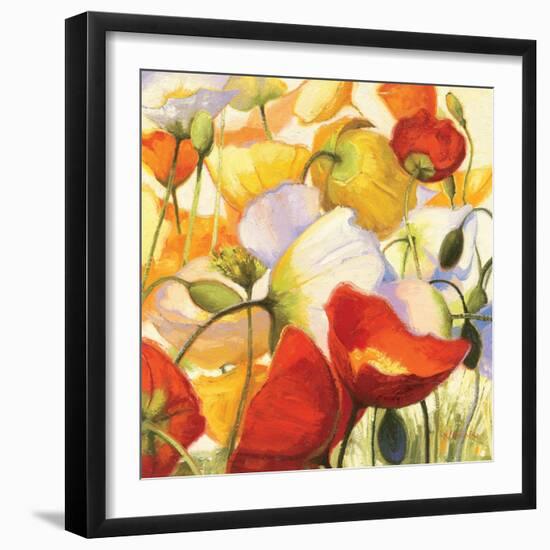 Poppies Up Close-Shirley Novak-Framed Art Print