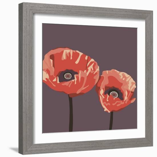 Poppies-Emily Burrowes-Framed Giclee Print