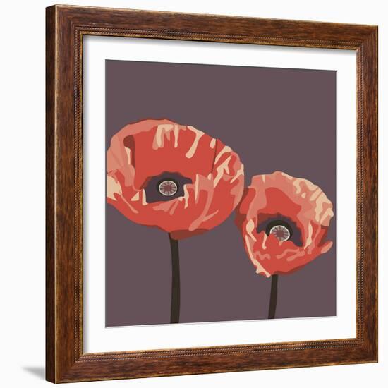 Poppies-Emily Burrowes-Framed Giclee Print