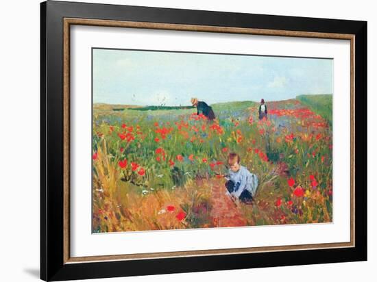 Poppies-Mary Cassatt-Framed Art Print