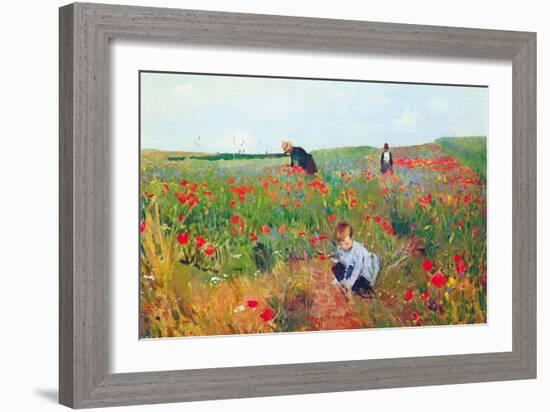 Poppies-Mary Cassatt-Framed Art Print