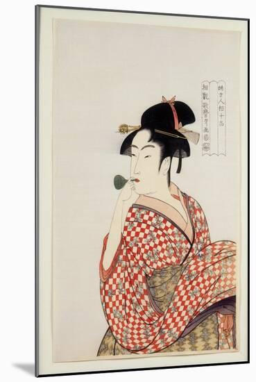 Poppin O Fuku Onna-Utamaro-Mounted Giclee Print