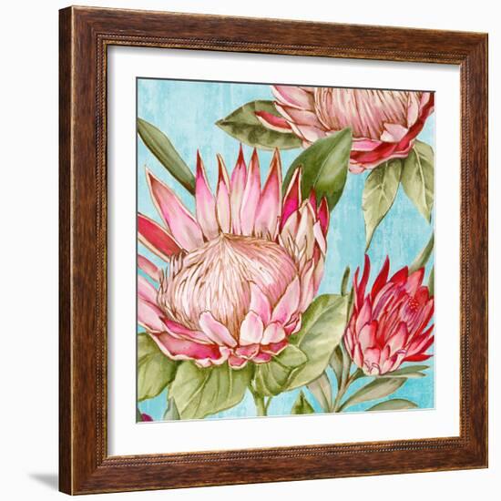 Popping King Protea II-Alex Black-Framed Art Print