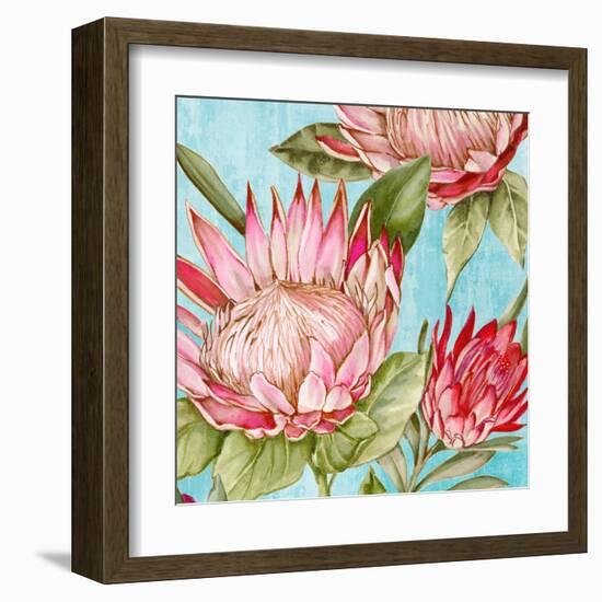 Popping King Protea II-Alex Black-Framed Art Print